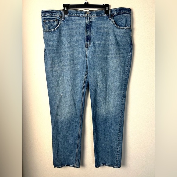 Abercrombie & Fitch 90s Straight Ultra High Rise‎ Denim Medium Wash Size 36/22R - Picture 3 of 8